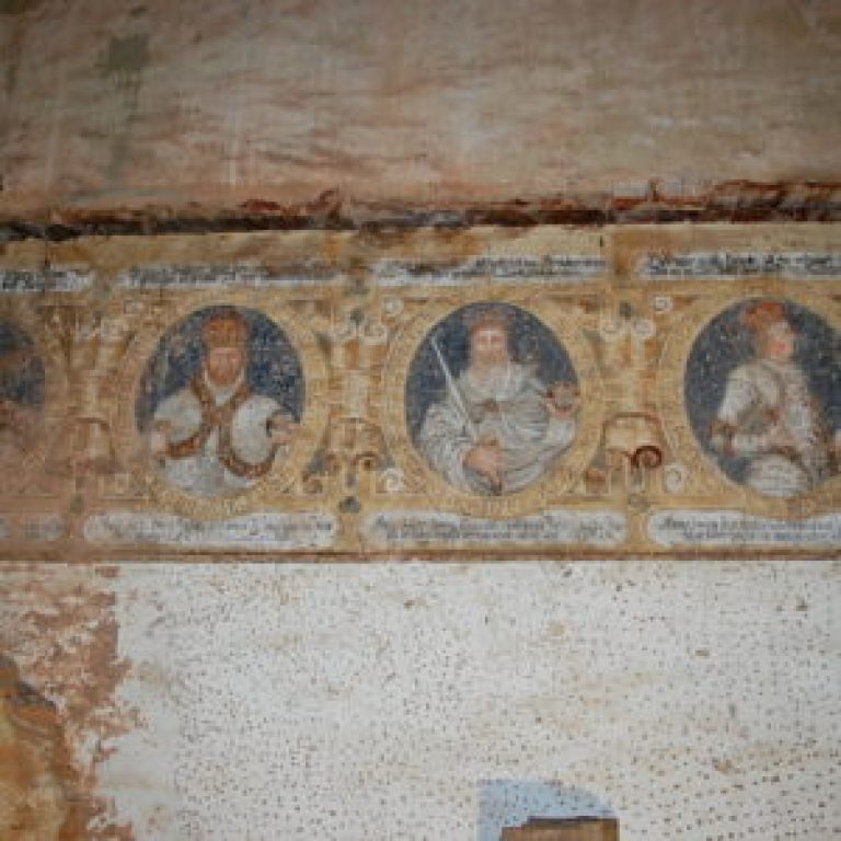 Odkrycie-renesansowe malowidła-Cesarze. Pałac Struga2019