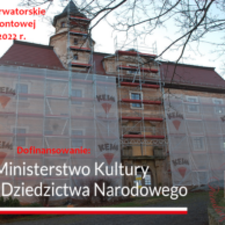 Pałac Struga-konserwacja-elewacja-frontowej-I etap.MKiDN